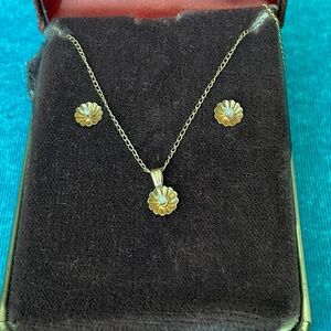NWT Old Stock 18" Necklace and Earring Set 10KT Tifon Jewelers New Haven